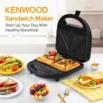 Geepas 3-in-1 Sandwich Maker GSM5425 | 750W Powerful Performance | Includes Grill & Waffle Plates| Non-Stick Coating| Compact Design| Easy Cleaning - Image 2
