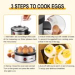Rapid Egg Cooker for Hard Boiled Eggs, Poached Eggs, Scrambled Eggs - Image 2