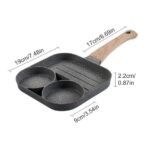 Non-stick, four-section egg frying pan (1 PIECE) - Image 2