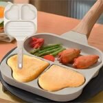 Non-stick, four-section egg frying pan (1 PIECE) - Image 5