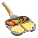 Non-stick, four-section egg frying pan (1 PIECE) - Image 4