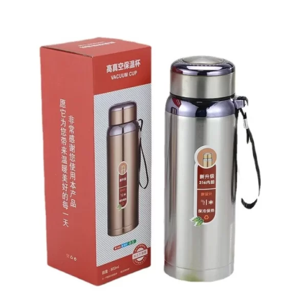 b4-600x600 Travel Sports Vacuum Flask with Cup Lid – 800ml - Image 1