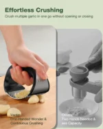 Stainless Steel Garlic Press - Image 4