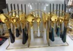 Gold-Plated Stainless Steel Cutlery Set (No Stand) - Image 5