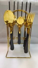 Gold-Plated Stainless Steel Cutlery Set (No Stand) - Image 8