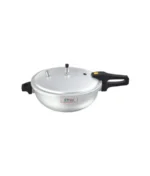 National 2-in-1 Aluminum Pressure Cooker and Karahi Wok with a glass lid. 11 liter - Image 2