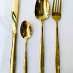 Gold-colored Cutlery (flatware) Set