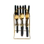 Gold-Plated Stainless Steel Cutlery Set (No Stand) - Image 7