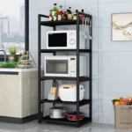 Kitchen storage rack with wheels - Image 2