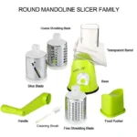 3 in 1 Vegetable Cutter – Multifunctional Rotary Drum Slicer, Cheese Grater & Peeler - Image 5