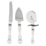 Three-piece baking set, typically used for serving cake and pizza - Image 3