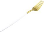 Gold-colored knife, fork, spoon, and teaspoon set - Image 8