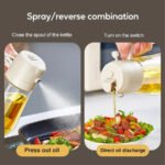 2-in-1 glass oil sprayer and dispenser bottle - Image 2