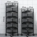 multi-layered, rotating utility cart or serving trolley, - Image 8