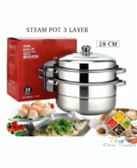 LIWEI 3-tier stainless steel food steam,32cm - Image 3