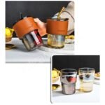 Gorgeous Brand Glass  Elegant premium glass design Crystal-clear transparent finish Durable thick glass build Comfortable easy hold shape Perfect for daily beverages - Image 3