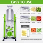 4 in 1 Mandoline Spring Slicer Vegetable and Fruits Cutter - Image 2