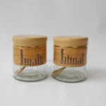 9-piece kitchen spice and oil jar set with a metal stand - Image 8