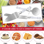 Three-piece baking set, typically used for serving cake and pizza - Image 2