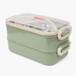 Stainless steel double-layer lunch box - Image 2