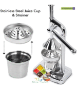 Manual juicer (Satinless Steel Juicer Cup & Strainer)