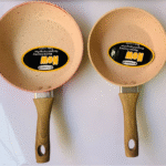 Marble coating forged frying pan