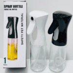 Refillable olive oil sprayer bottle for cooking.