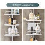4-Tier Corner Shower Caddy Tension Pole - Image 6
