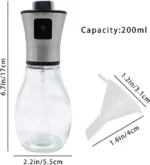 Stainless Steel and glass oil spray bottle - Image 9