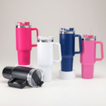 Side Handle Stainless Steel Tumbler - Image 3