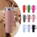 Side Handle Stainless Steel Tumbler