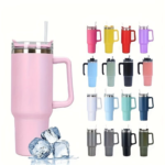 Side Handle Stainless Steel Tumbler - Image 11