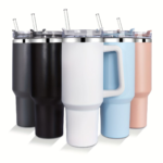 Side Handle Stainless Steel Tumbler - Image 12