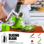 3 in 1 Vegetable Cutter – Multifunctional Rotary Drum Slicer, Cheese Grater & Peeler - Image 3