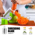 3 in 1 Vegetable Cutter – Multifunctional Rotary Drum Slicer, Cheese Grater & Peeler - Image 2