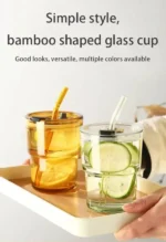 Gorgeous Brand Glass  Elegant premium glass design Crystal-clear transparent finish Durable thick glass build Comfortable easy hold shape Perfect for daily beverages - Image 4