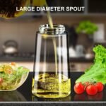 2-in-1 glass oil sprayer and dispenser bottle