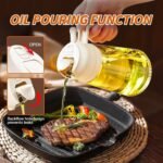 2-in-1 glass oil sprayer and dispenser bottle - Image 7