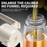 2-in-1 glass oil sprayer and dispenser bottle - Image 3