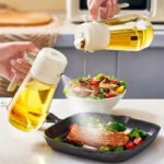 2-in-1 glass oil sprayer and dispenser bottle - Image 4